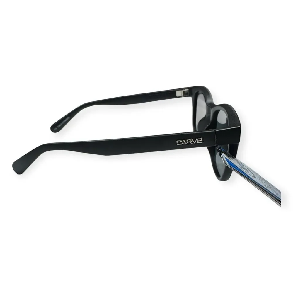 Carve Homeland Black Polarized Sunglasses Matte‎ Frame Injected Gray Lenses